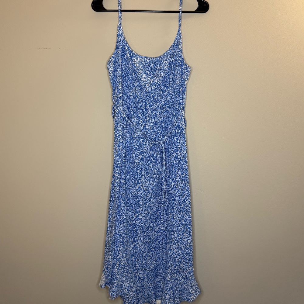 NWT J. Crew Floral Blue Dress